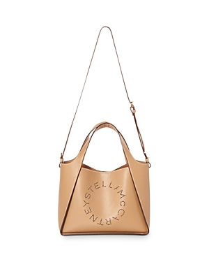 Stella Mccartney Stella Logo Crossbody Tote In Sand/gold