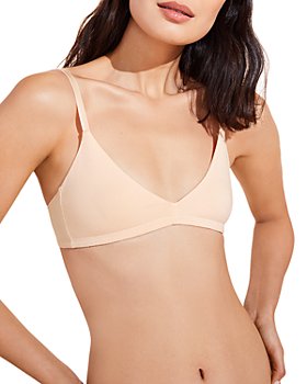HUGO - Stretch-cotton triangle bra with seasonal pattern