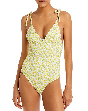Solid & Striped - Olympia Lemon Print Swimsuit