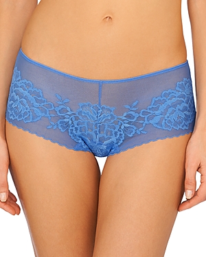 Natori Flora Girl Brief Panty In Pool Blue