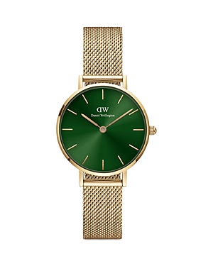 Daniel Wellington Petite Emerald 28mm In Emerald/gold