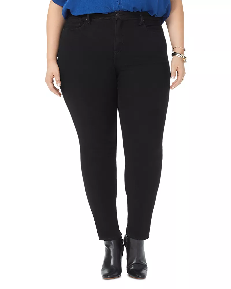 Nydj Plus Ami Skinny Jeans in Black