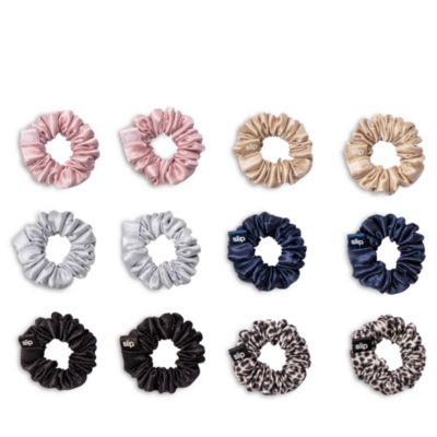 Pure Silk Minnie Scrunchies, Set of 12