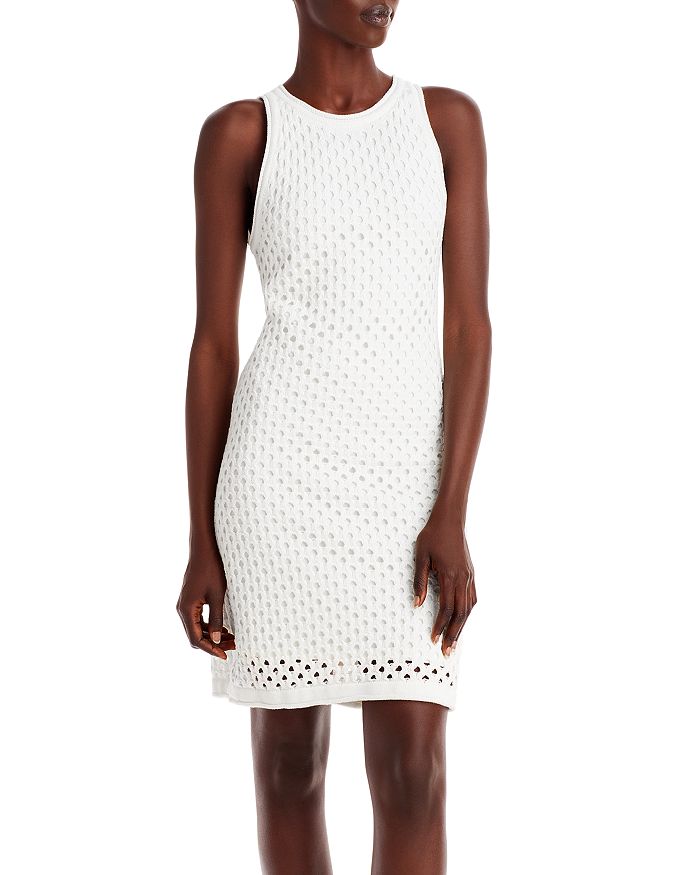 AQUA Crochet Tank Dress - 100% Exclusive | Bloomingdale's