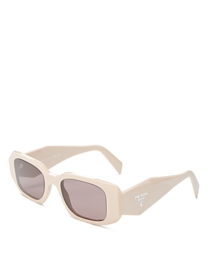 Prada Women's Square Sunglasses, 49mm In Beige/brown