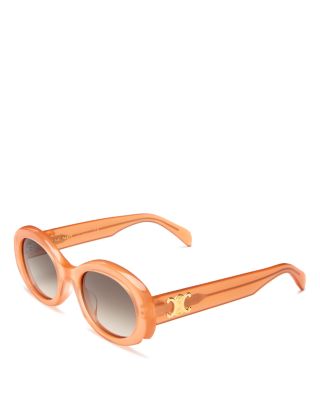 CELINE Triomphe Round Sunglasses, 52mm 