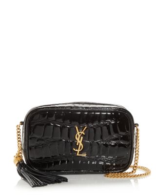 lou mini bag in quilted shiny leather