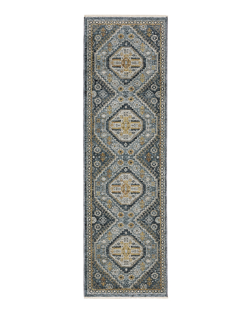 Oriental Weavers Aberdeen 7150b Runner Area Rug, 2'3 X 7'6 In Blue