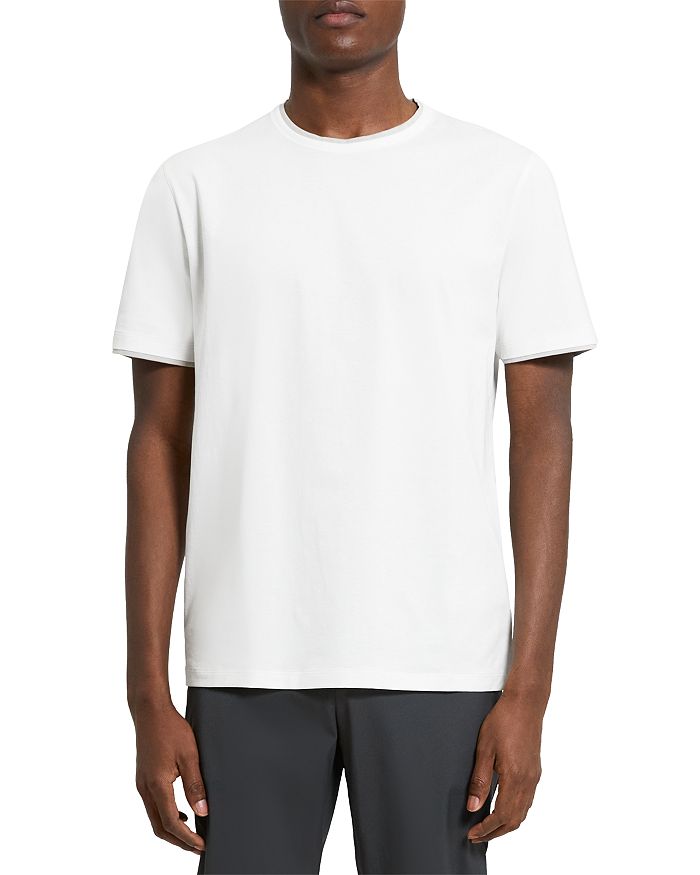 Theory Precise Mercerized Cotton Double Collar Tee | Bloomingdale's