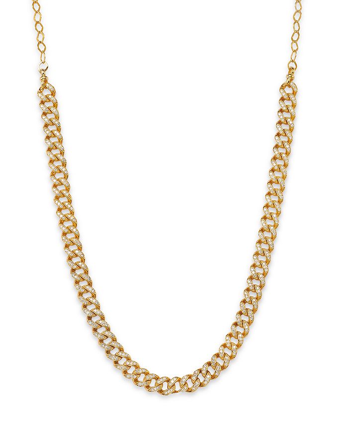 Bloomingdale's - Bloomingdale's Diamond Cuban Link Choker Necklace in 14K Yellow Gold, 1.80 ct. t.w. - 100% Exclusive