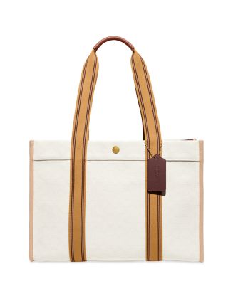 COACH Spin Logo Print Canvas Tote | Bloomingdale's