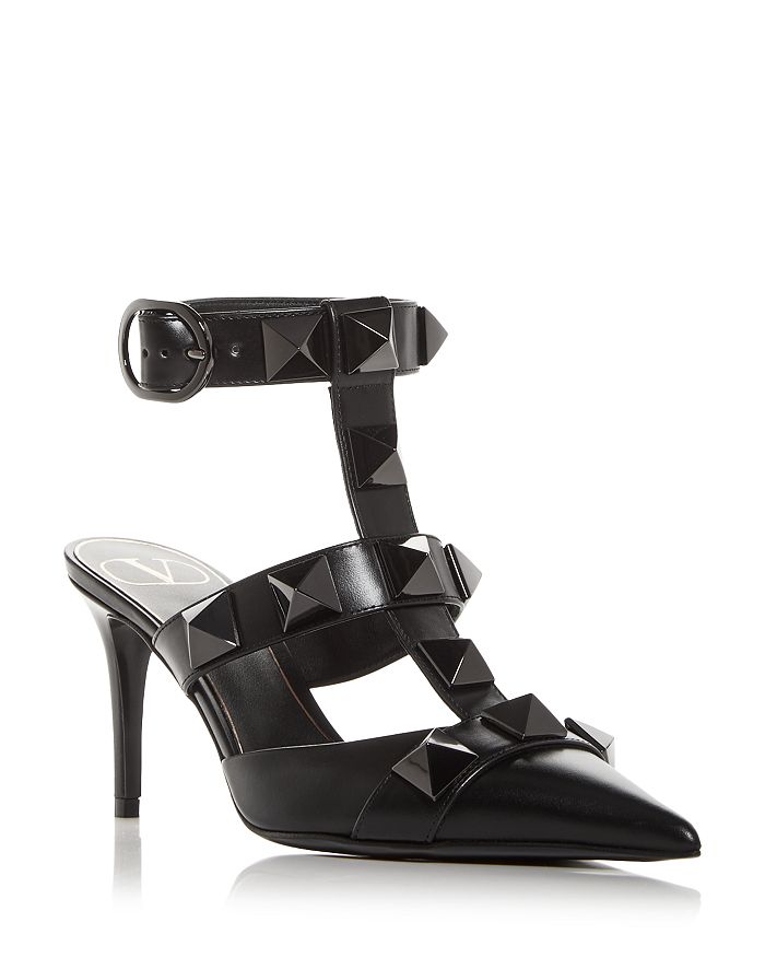 Valentino Garavani Women's Rockstud Ankle Strap Pumps