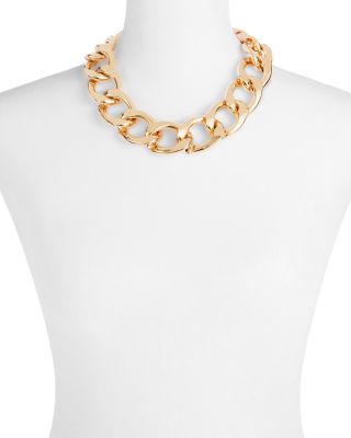 Chunky Link Statement Necklace, 18&amp;quot;