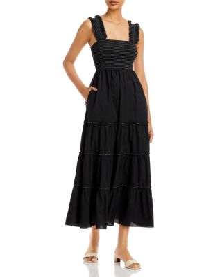 lucy paris tiered midi dress