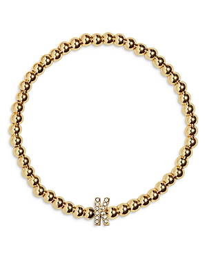 Baublebar Pisa Initial Beaded Bracelet In K