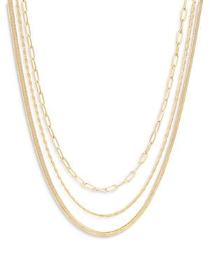 Shashi Paloma Layered Chain Necklace, 15