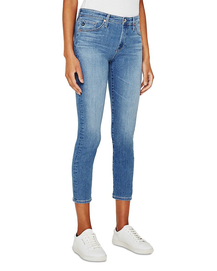 Ag Prima Mid Rise Cropped Cigarette Jeans In West Hills
