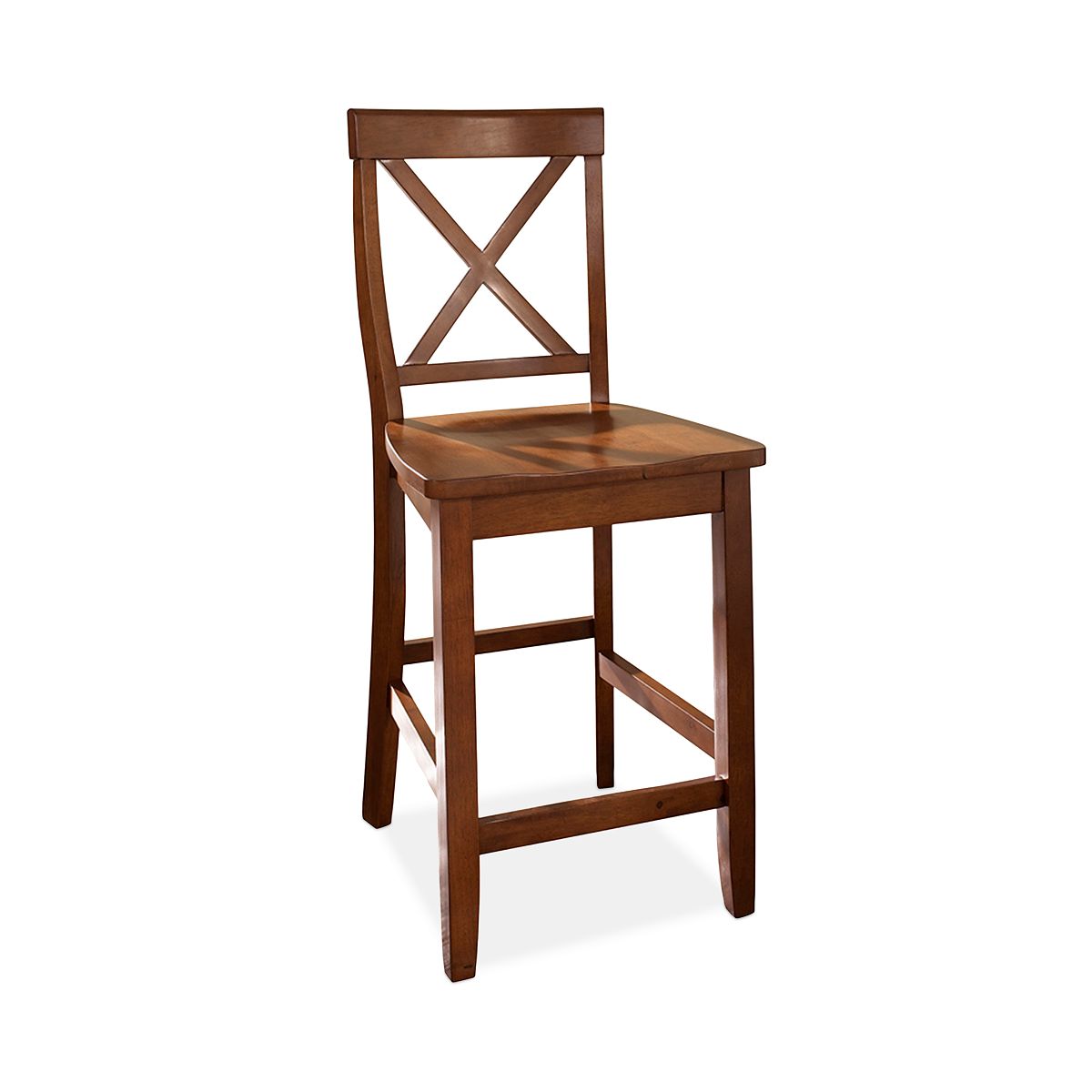 Photo 1 of **MISSING OTHER CHAIR
X-Back Counter Stool Set Cherry