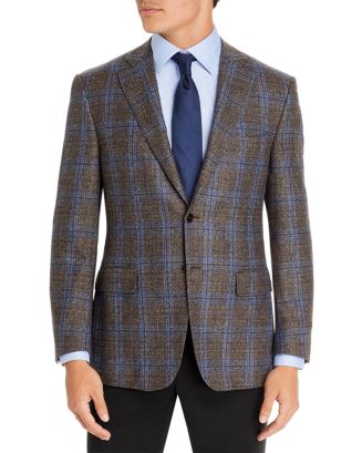 Canali Siena Micro Bouclé Plaid Regular Fit Sport Coat Classic Fit ...