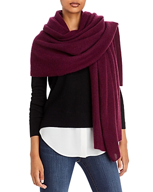 C By Bloomingdale's Cashmere Travel Wrap - 100% Exclusive In Heather Burgandy