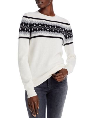 C By Bloomingdale's Cashmere Fair Isle Cashmere Sweater - 100% ...