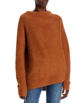 Mock Neck Brushed 100% Cashmere Sweater - Exclusive