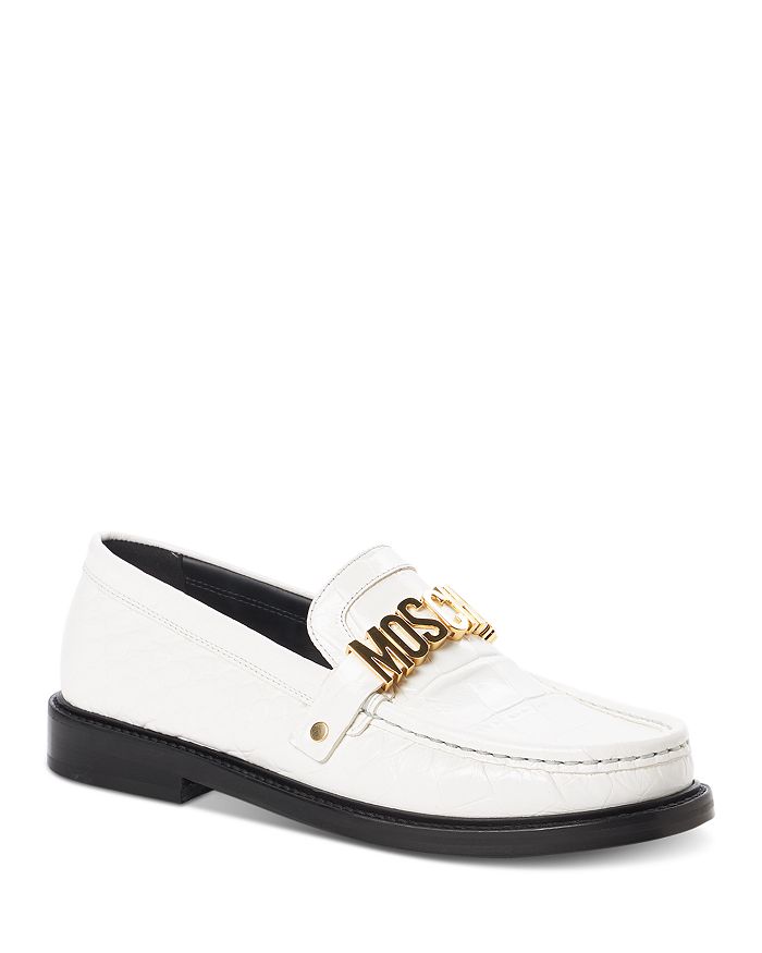 Moschino Women's Moc Toe Loafer Flats | Bloomingdale's