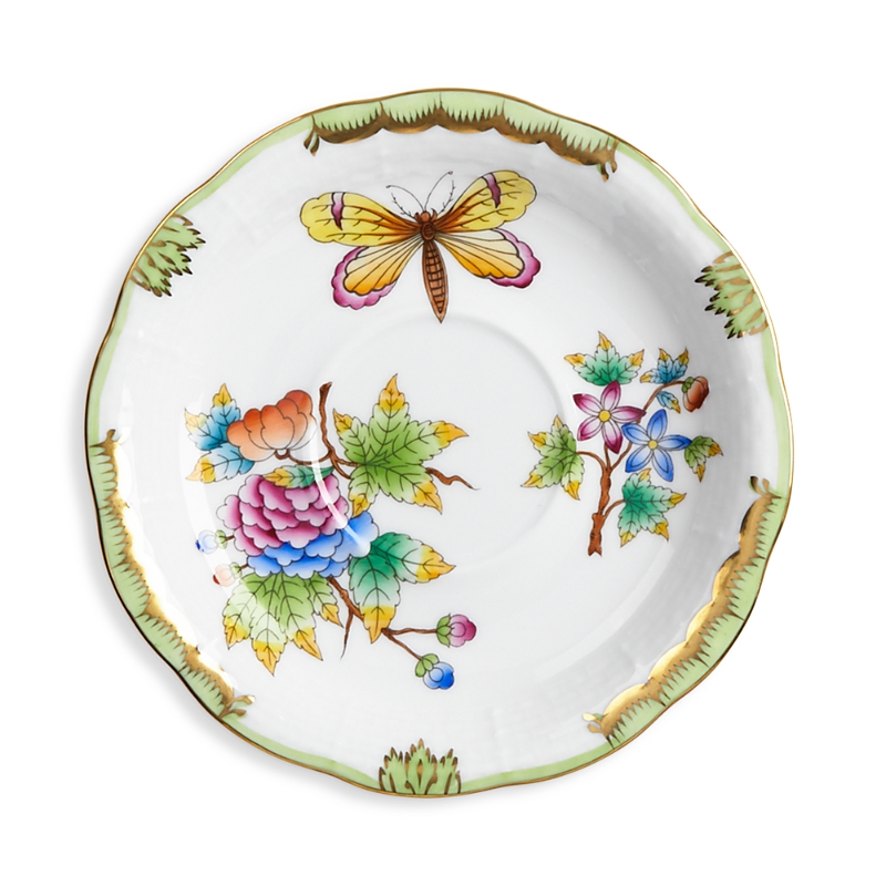 Herend Queen Victoria Tea Saucer In Multi-color