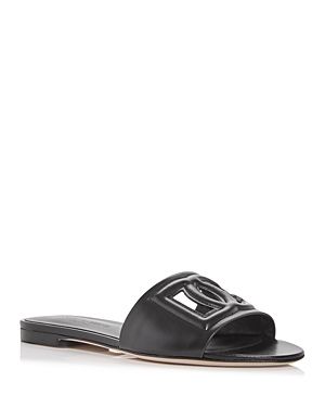 Shop Attico Women's Slide Sandals In Black