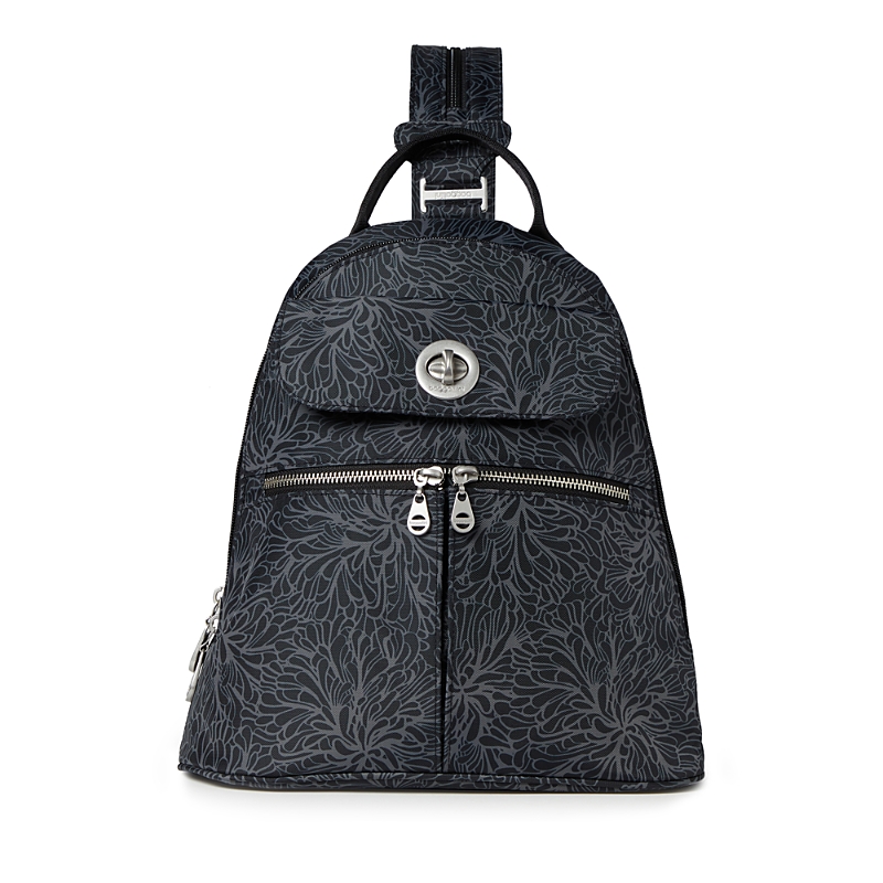 Baggallini Naples Convertible Backpack In Midnight Blossom Print