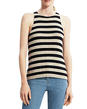 NWT Size Large Bloomingdales Cupio Ombre Stripe Sleeveless Sweater Tank Top 