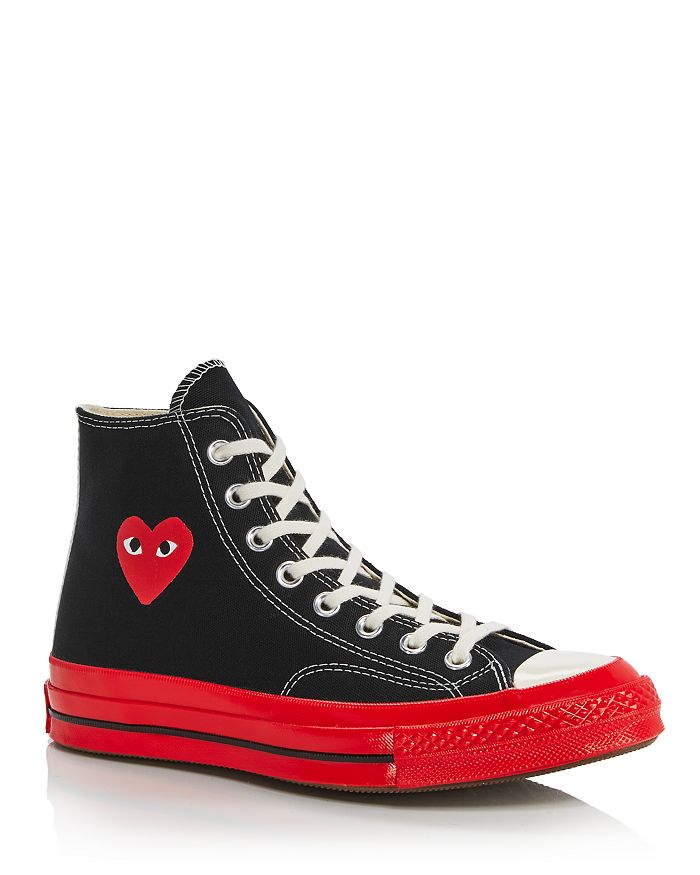 Comme Des Garcons PLAY x Converse Unisex Red Sole High Top Sneakers ...