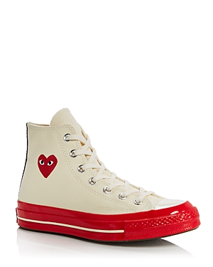 Comme Des Garçons Play Off-white Converse Edition Chuck 70 High-top Sneakers In Off White