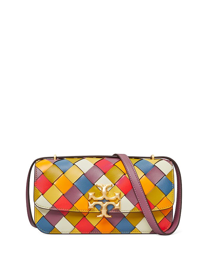 Tory Burch Eleanor Woven East West Small Convertible Shoulder Bag |  Bloomingdale's