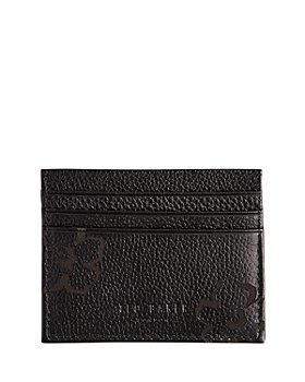 Black RRP £55 Pebbled Leather Ted Baker Mens Bifold Wallet 