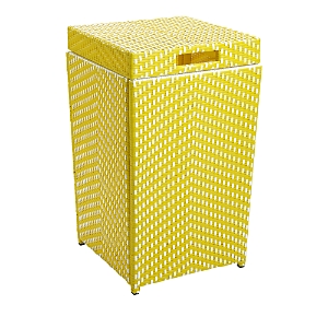 Furniture Of America Tully Outdoor Trash Can In Yellow