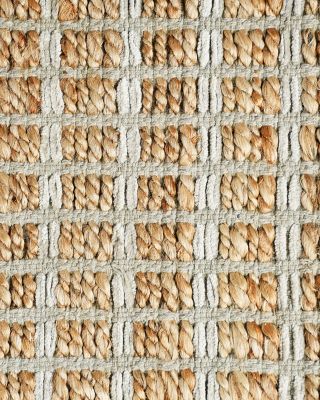 Origin Modern Grid Natural Jute Area Rug, 5' x 7'9"