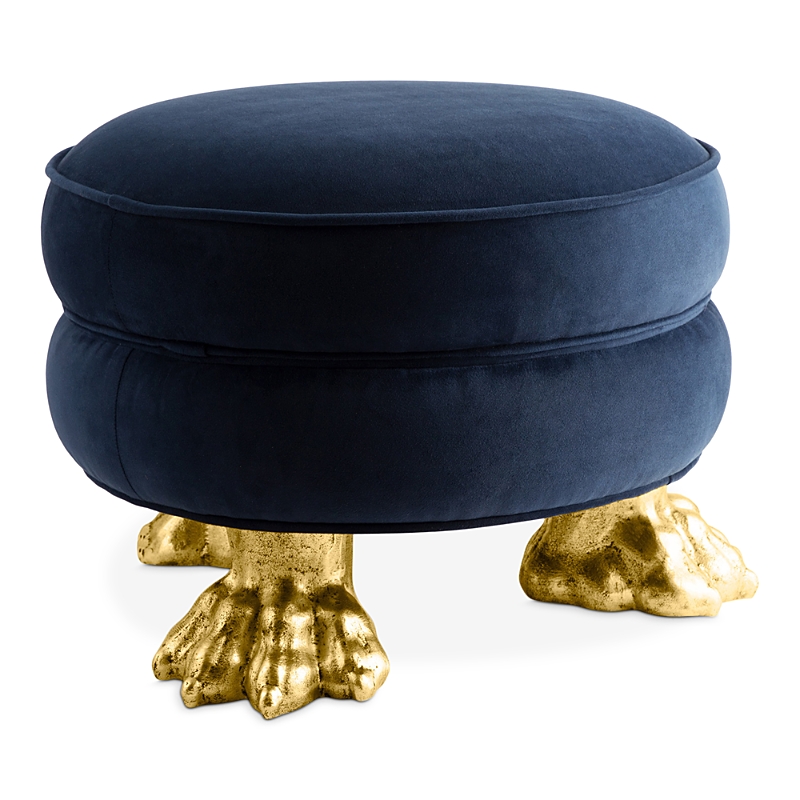 Michael Aram Claw Ottoman In Navy