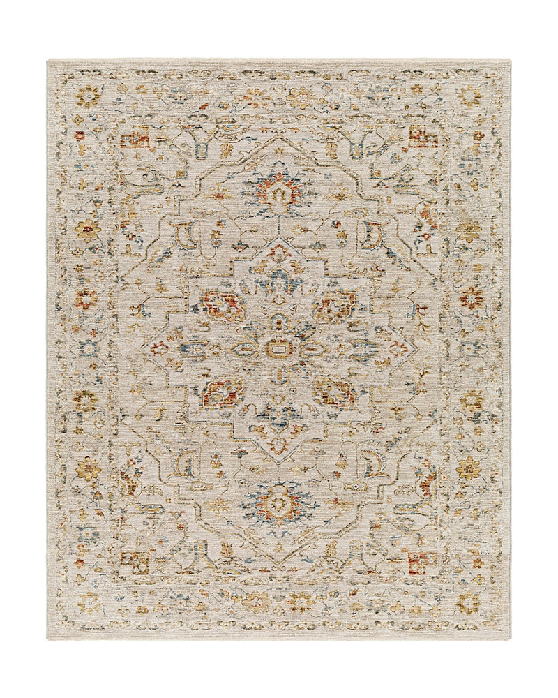 Surya Reina Ren-2303 6'7" X 9'6" Area Rug In Cream Tan