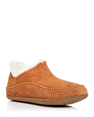 Sorel Men's Manawan Ii Faux Fur-lined Suede Slipper Shoes In Elk