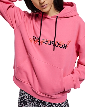 The Kooples What Is Graphic Hoodie In Pink