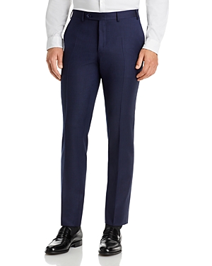 Canali Texture Weave Regular Fit Suit Pants In Navy