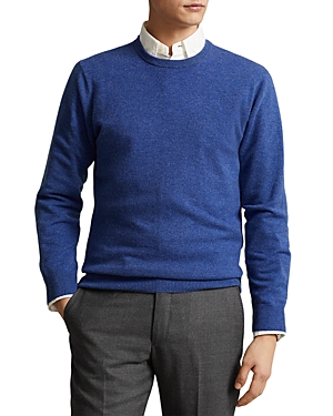Polo Ralph Lauren Washable Cashmere Sweater In Twilight Blue Heather