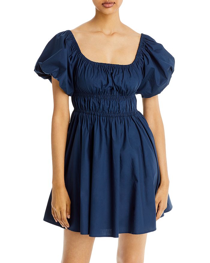 AQUA Puff Sleeve Mini Dress - 100% Exclusive | Bloomingdale's