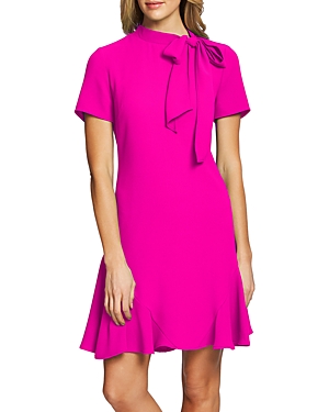 Cece By Cynthia Steffe Bow Neck A-line Dress In Gardenrose