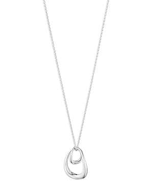 Georg Jensen Sterling Silver Offspring Large Looped Pendant Necklace, 17.72