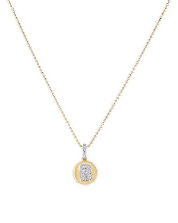 Bloomingdale's - Bloomingdale's Diamond Accent Initial "B" Pendant Necklace in 14K Yellow Gold, 0.10 ct. t.w. - 100% Exclusive