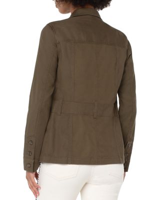 olive green long jacket womens