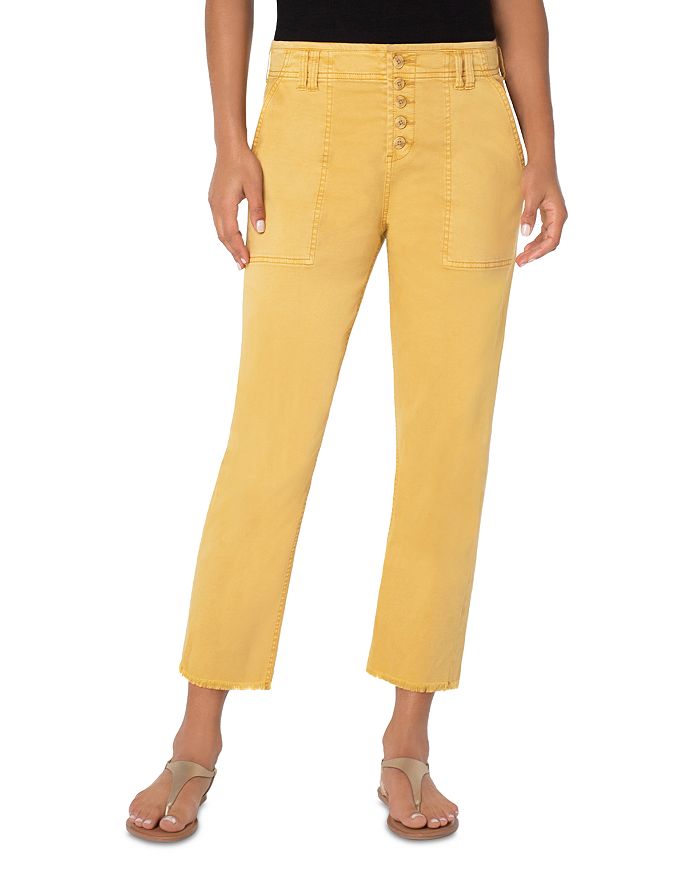 Liverpool Los Angeles High Rise Crop Straight Pants Bloomingdale s