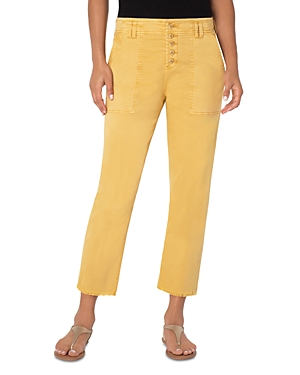 Liverpool Los Angeles High Waist Straight Leg Ankle Jeans In Golden Glow